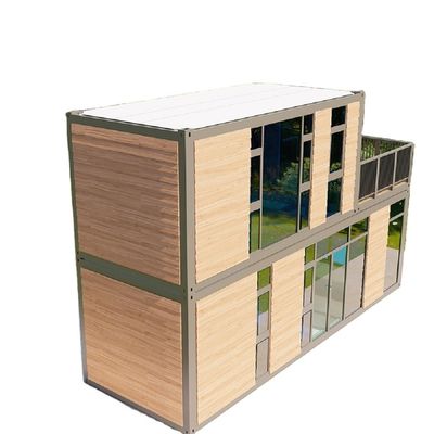 Panel de sandwich de acero fabricado Contenedor móvil Casa prefabricada para caja de guardia