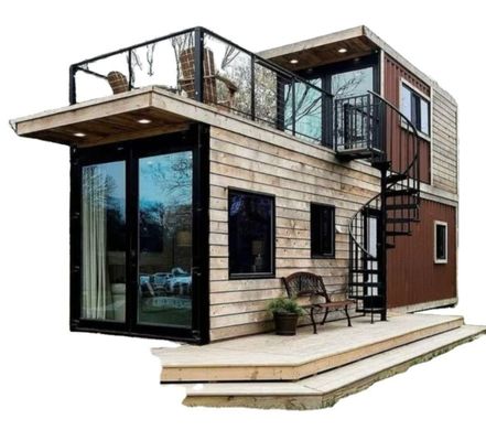 Casas de contenedores de montaje sencillo Casas de contenedores modernas prefabricadas expandibles