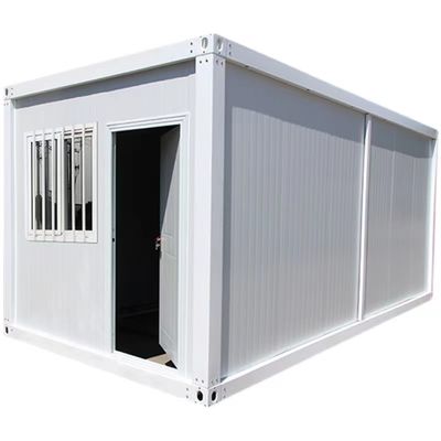 Contenedor de paquete plano Contenedor prefabricado para oficina con ventana corredera de PVC