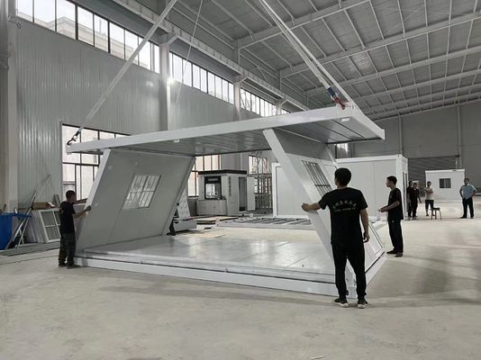 Construcción de almacenes Oficina Casa de contenedores con estructura de acero práctica