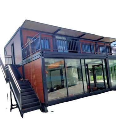 Casa de contenedores de lujo de acero 20 pies 40 pies casas prefabricadas modulares expandibles