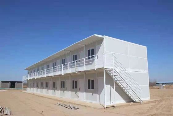 Casa de contenedores de acero de instalación rápida Casa con estructura de acero de ventana de aluminio
