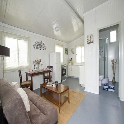 Casas móviles plegables de 20 pies 3 en 1 perfectas para aplicaciones en cabinas de hoteles
