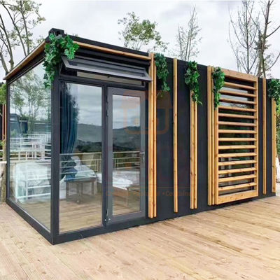 Casa de contenedores modular prefabricada con piso de tablero MGO de 18 mm y marco de acero galvanizado