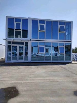 Contenedor de oficina portátil de 20 pies o 40 pies Contenedor modular Estructura de oficina móvil