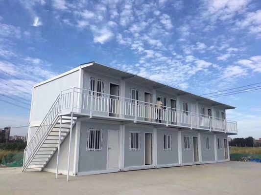 Contenedor de oficina portátil de 20 pies o 40 pies Contenedor modular Estructura de oficina móvil