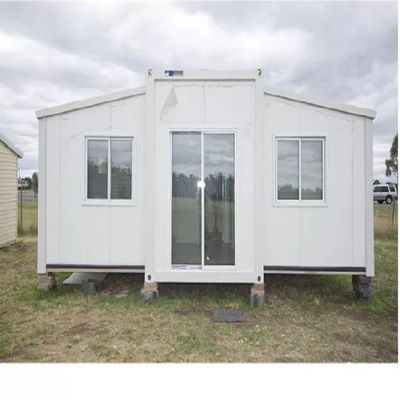 Cuadro de acero ligero galvanizado 20 pies Casas modulares expandibles con ventana corredera de PVC