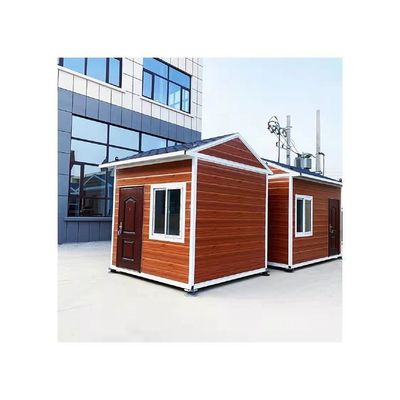 Cuadro de acero galvanizado prefabricado Casa pequeña sobre ruedas para ahorrar espacio