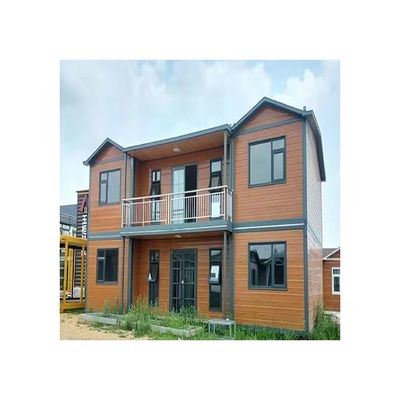Panel de sándwich de casa pequeña prefabricado moderno con ventana corredera de PVC