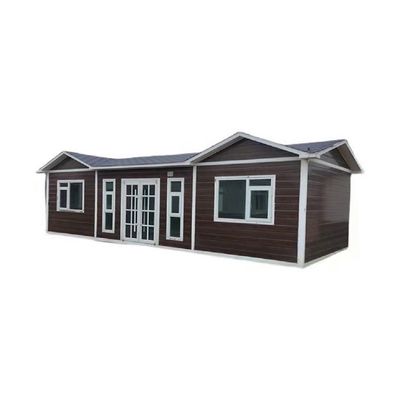 Casa plegable con remolque con ventana corredera de PVC con piso de cartón MgO de 18 mm