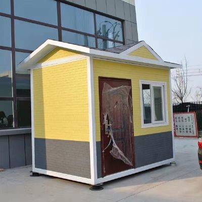 Casa plegable con remolque con ventana corredera de PVC con piso de cartón MgO de 18 mm