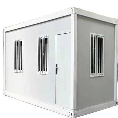 Cuadro de acero galvanizado Contenedor prefabricado Casa con materiales resistentes a la intemperie