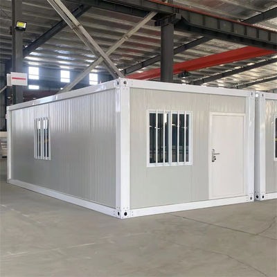 Cuadro de acero galvanizado Contenedor prefabricado Casa con materiales resistentes a la intemperie