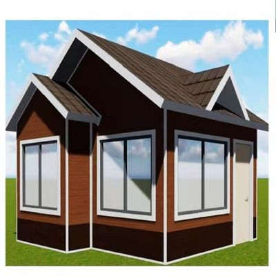 Casa pequeña prefabricada expandible Casa de jardín con ventana corredera de PVC expandible