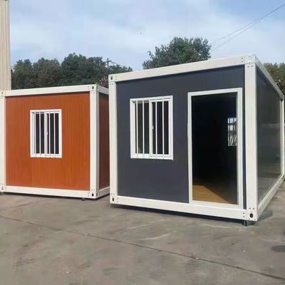 Casa de contenedores prefabricada con ventana corredera de PVC diseño sencillo