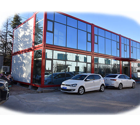 Edificio de oficinas de 20 pies o 40 pies Casas prefabricadas modulares Casa de contenedores Paquete plano