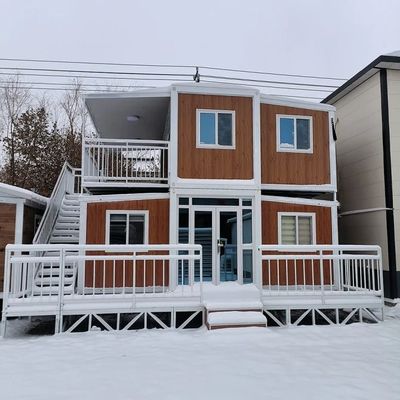 Vivienda móvil al aire libre 20FT/40FT Conteniente de envío de hotel de acero prefabricado plegable de lujo moderno