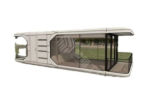 Casa cápsula espacial prefabricada al aire libre con ventaja de instalación rápida