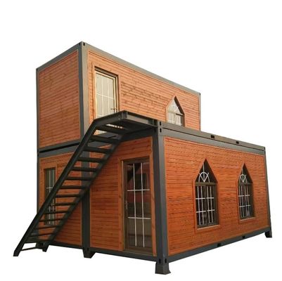 Casa de contenedores modular prefabricada con piso de tablero MGO de 18 mm y marco de acero galvanizado