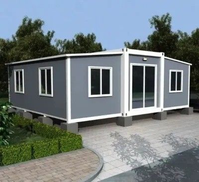 Taller Almacén 20FT 40FT Moderno de acero prefabricado pequeña casa móvil modular expandible