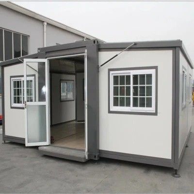 Taller Almacén 20FT 40FT Moderno de acero prefabricado pequeña casa móvil modular expandible