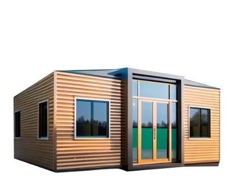 Casa de contenedores portátil con ventana de aluminio para alojamiento en familia Hotel Jardín Dormitorio y construcción rápida