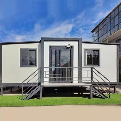Casa de contenedores portátil con ventana de aluminio para alojamiento en familia Hotel Jardín Dormitorio y construcción rápida