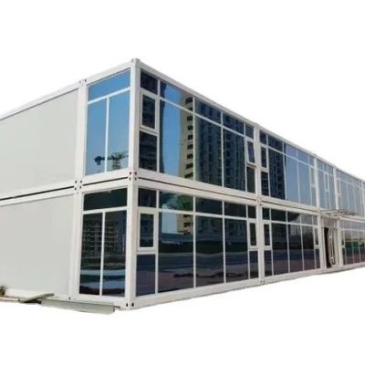 Modular Multifunción 40FT Contenedor de envío de paquete plano Casa de la villa para necesidades de oficina