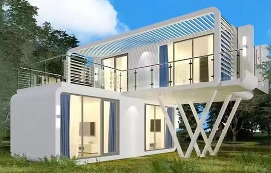 Casa de contenedores de lujo de acero tamaño personalizado para almacén de Apple multifuncional
