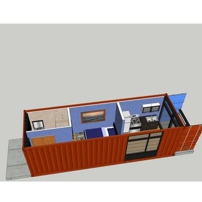 20 pies / 40 pies Prefabricado Modular Container Casa Solución de oficina para el hogar