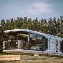 Casa prefabricada de lujo Contenedor para cápsula espacial solar