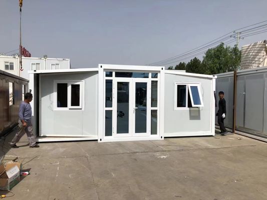 Casas de contenedores con marco de acero galvanizado Modernas viviendas móviles plegables