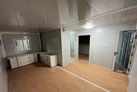 Casas de contenedores con marco de acero galvanizado Modernas viviendas móviles plegables