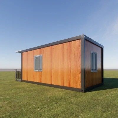 Casa de contenedores con panel de sandwich de construcción rápida estructura de acero fuerte