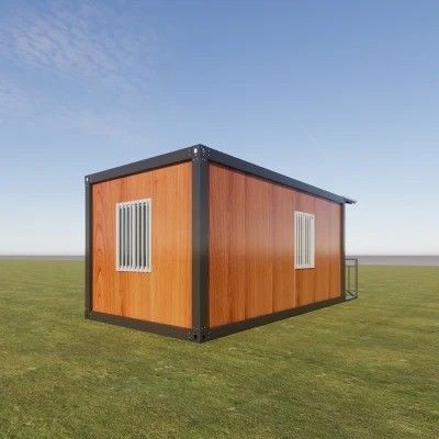 Casa de contenedores con panel de sandwich de construcción rápida estructura de acero fuerte