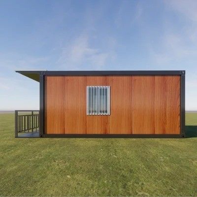 Casa de contenedores con panel de sandwich de construcción rápida estructura de acero fuerte