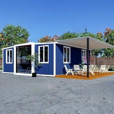 Casa prefabricada de lujo plegable de 20 pies de color personalizado