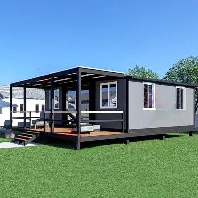 Casa prefabricada de lujo plegable de 20 pies de color personalizado