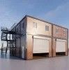 Edificio de oficinas de lujo Casa de contenedores prefabricada reciclable para vivir en familia
