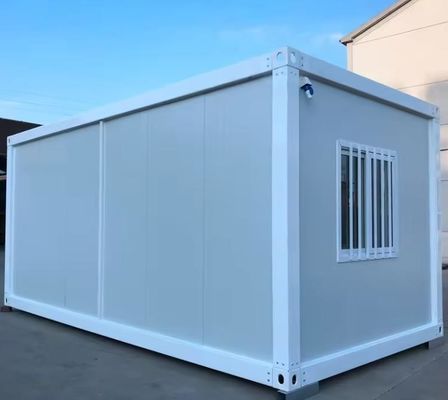 Casa de contenedores de 20 pies de tamaño plano Contenedores prefabricados Casas de campamento con desmontables