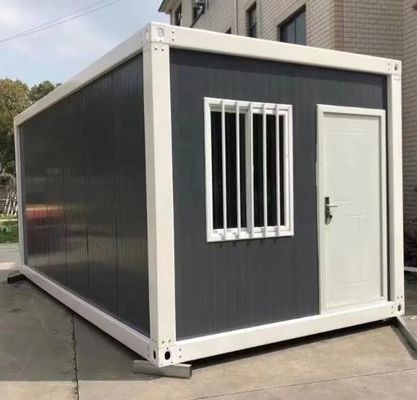 Casa de contenedores de 20 pies de tamaño plano Contenedores prefabricados Casas de campamento con desmontables