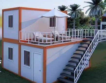 Casa de contenedores móvil de lujo para oficinas flexibles