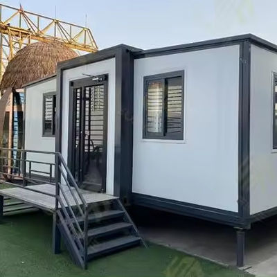 Casa de contenedores de madera expandible con buena cantidad para el dormitorio