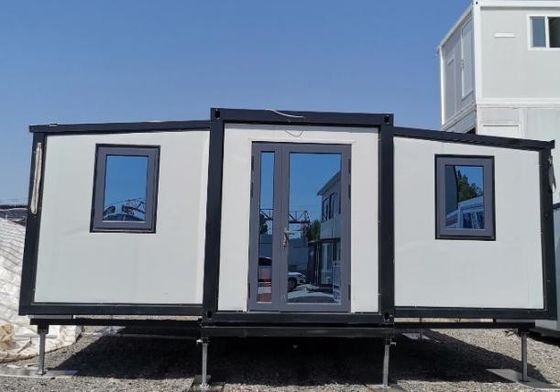 Casa de contenedores de madera expandible con buena cantidad para el dormitorio