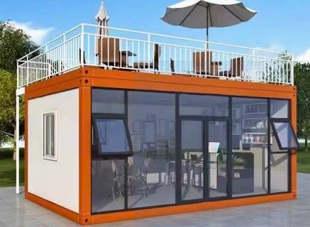 Casa de contenedores móvil de lujo para oficinas flexibles