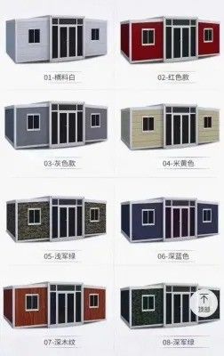Casa de oficina prefabricada Modular Moderno de lujo viviendas ampliadas Casa de contenedores expandible