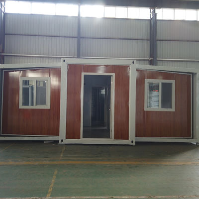 Casa modular plegable prefabricada de 3 dormitorios con color personalizado y puerta de acero