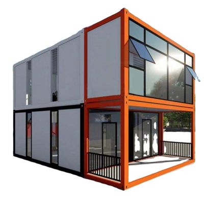 Casas de contenedores personalizadas de 2 pisos con diseño impermeable y características desmontables