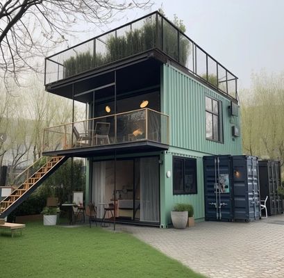 20ft/40ft Cuadro de acero galvanizado Acero ligero Contenedor desmontable Casa prefabricada