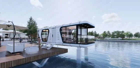 Casa cápsula espacial lujosa camping cabaña prefabricada con ventaja de protección ambiental